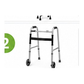 Andador plegable con ruedas